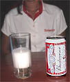 Photo of Budweiser Can taken in a bar in Siem Reap