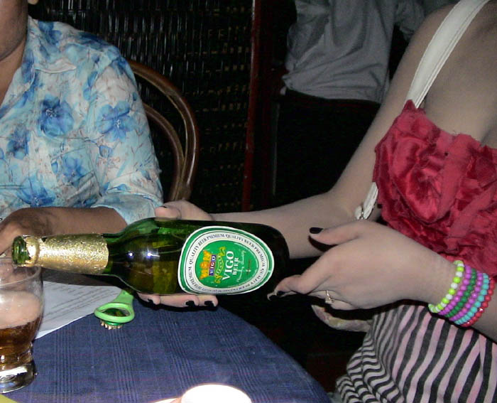 photo of Vigo beer promotion woman